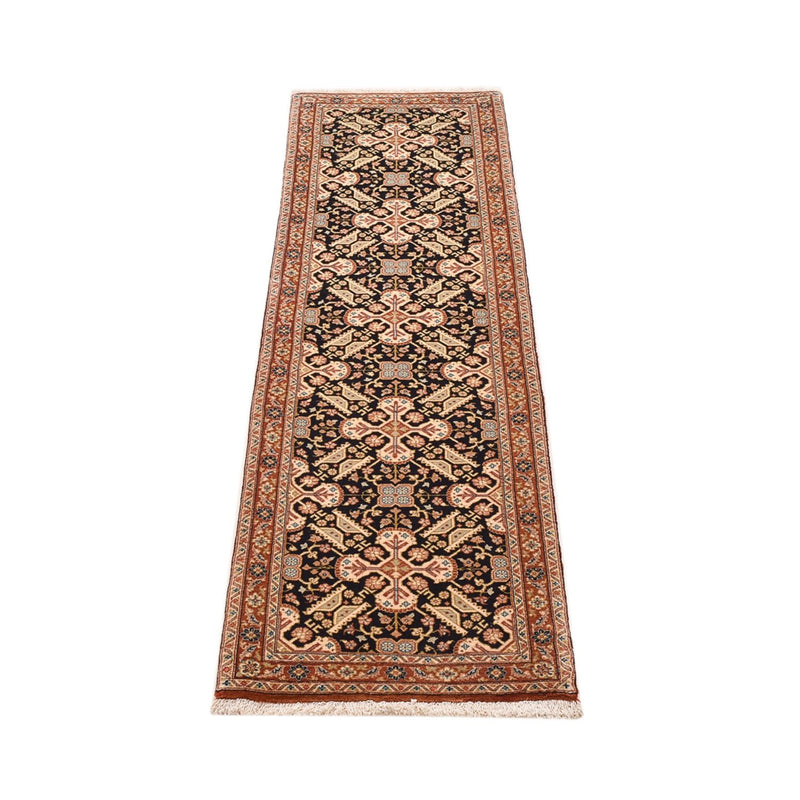 Tapis de couloir Tapis persan - Ghom - Royal - 197 x 51 cm - beige foncé