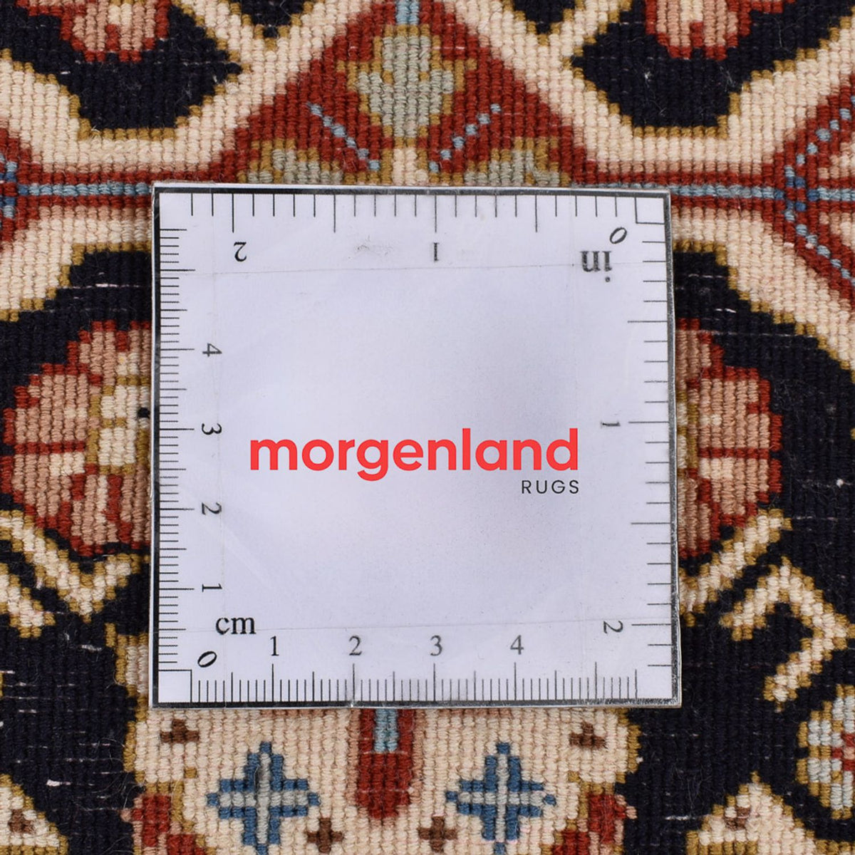 Tapis de couloir Tapis persan - Ghom - Royal - 197 x 51 cm - beige foncé