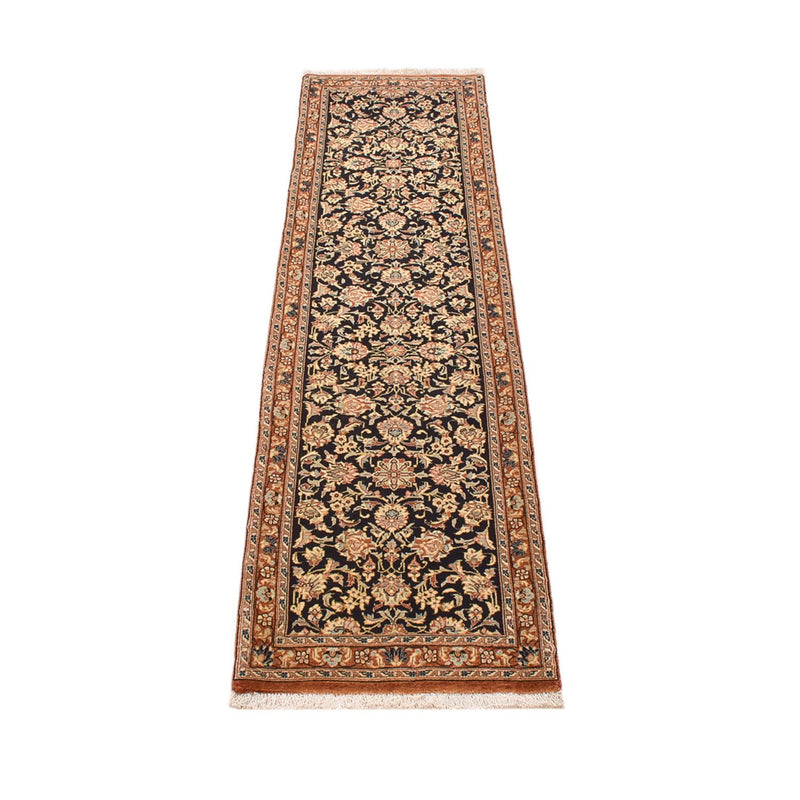 Tapis de couloir Tapis persan - Ghom - Royal - 210 x 50 cm - beige foncé
