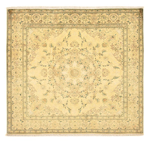 Tapis persan - Tabriz - Royal carré  - 200 x 190 cm - jaune