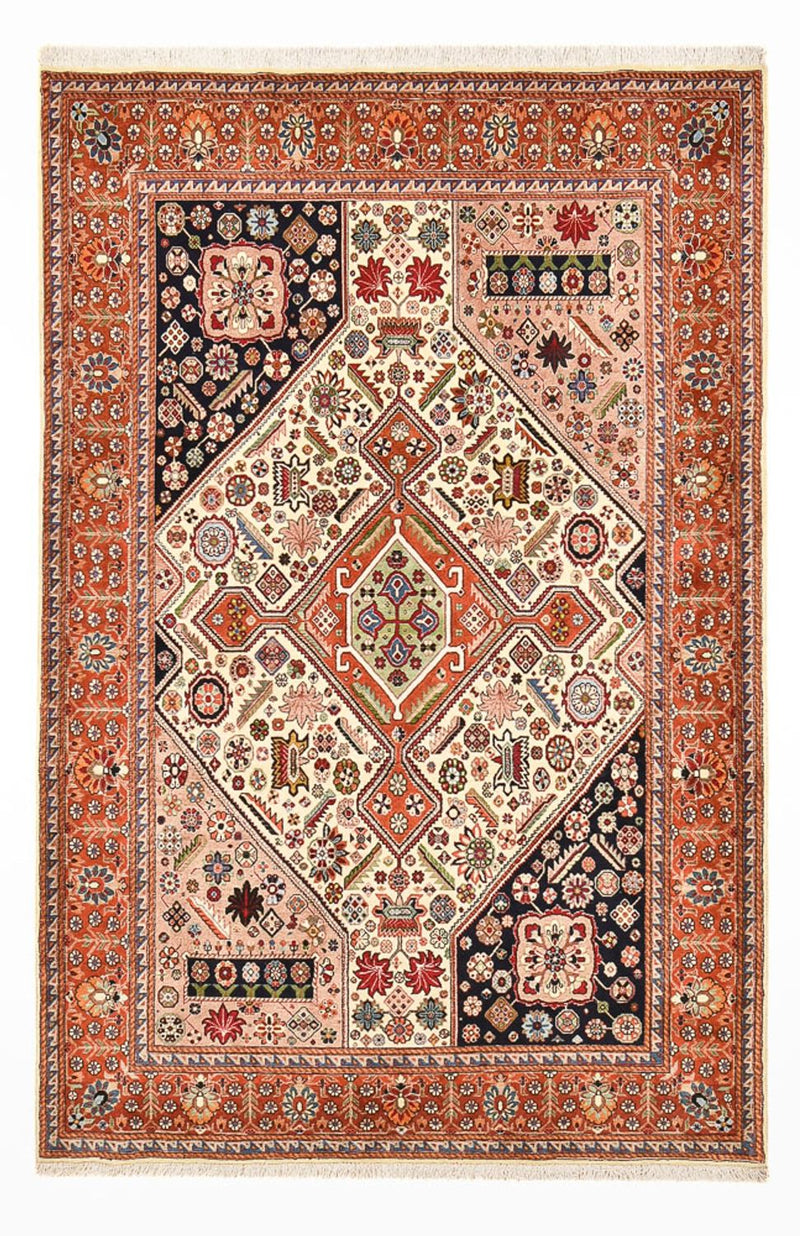 Tapis Gabbeh - Persan Kashkuli - 218 x 142 cm - multicolore