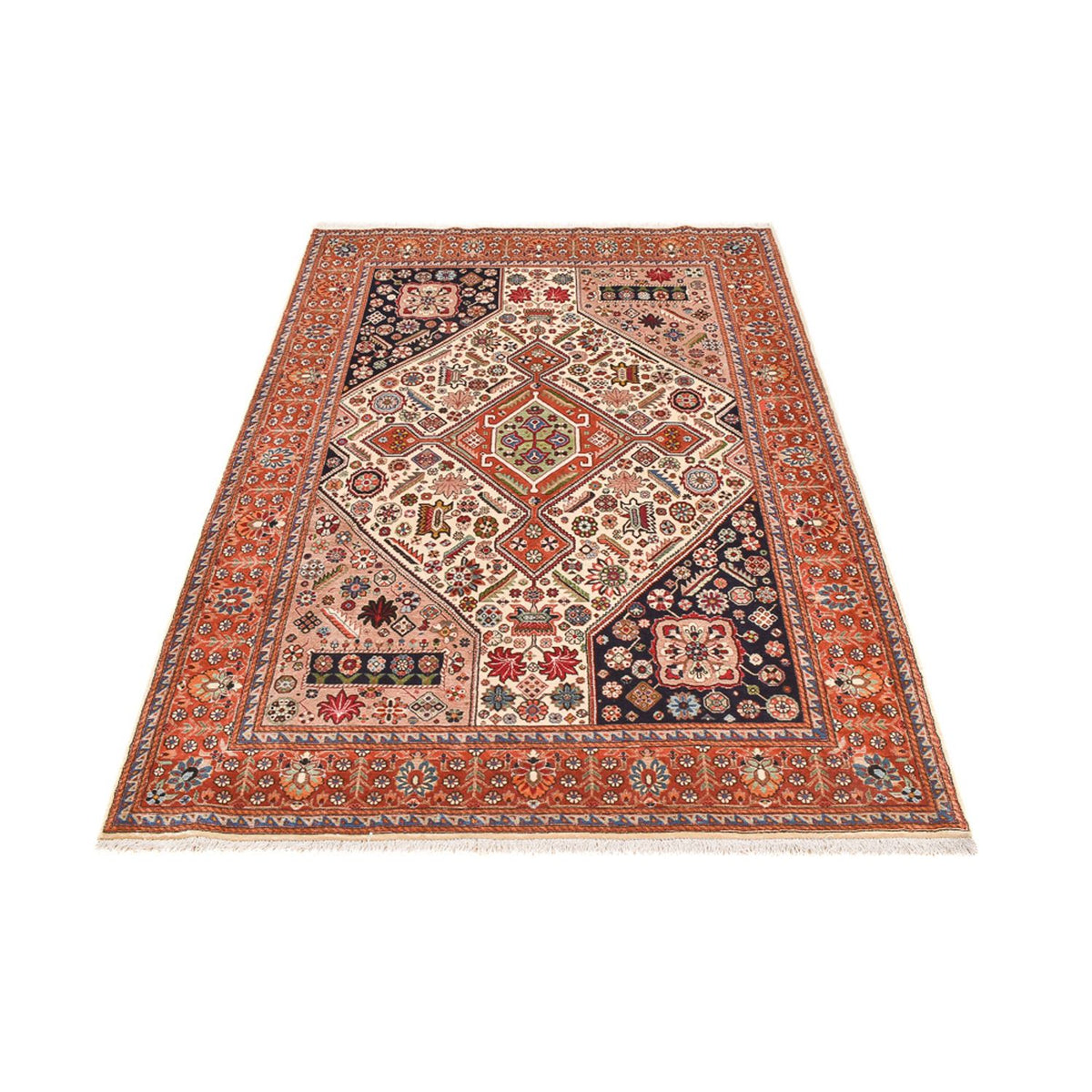 Tapis Gabbeh - Persan Kashkuli - 218 x 142 cm - multicolore