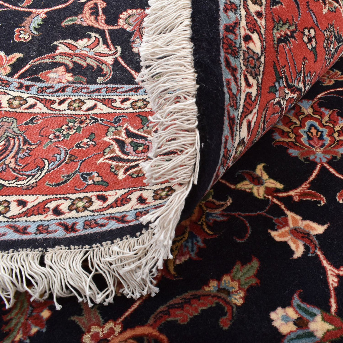 Tapis persan - Bidjar ronde  - 200 x 200 cm - rouge foncé