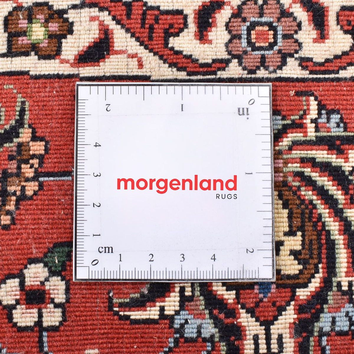 Tapis persan - Bidjar ronde  - 200 x 200 cm - rouge foncé