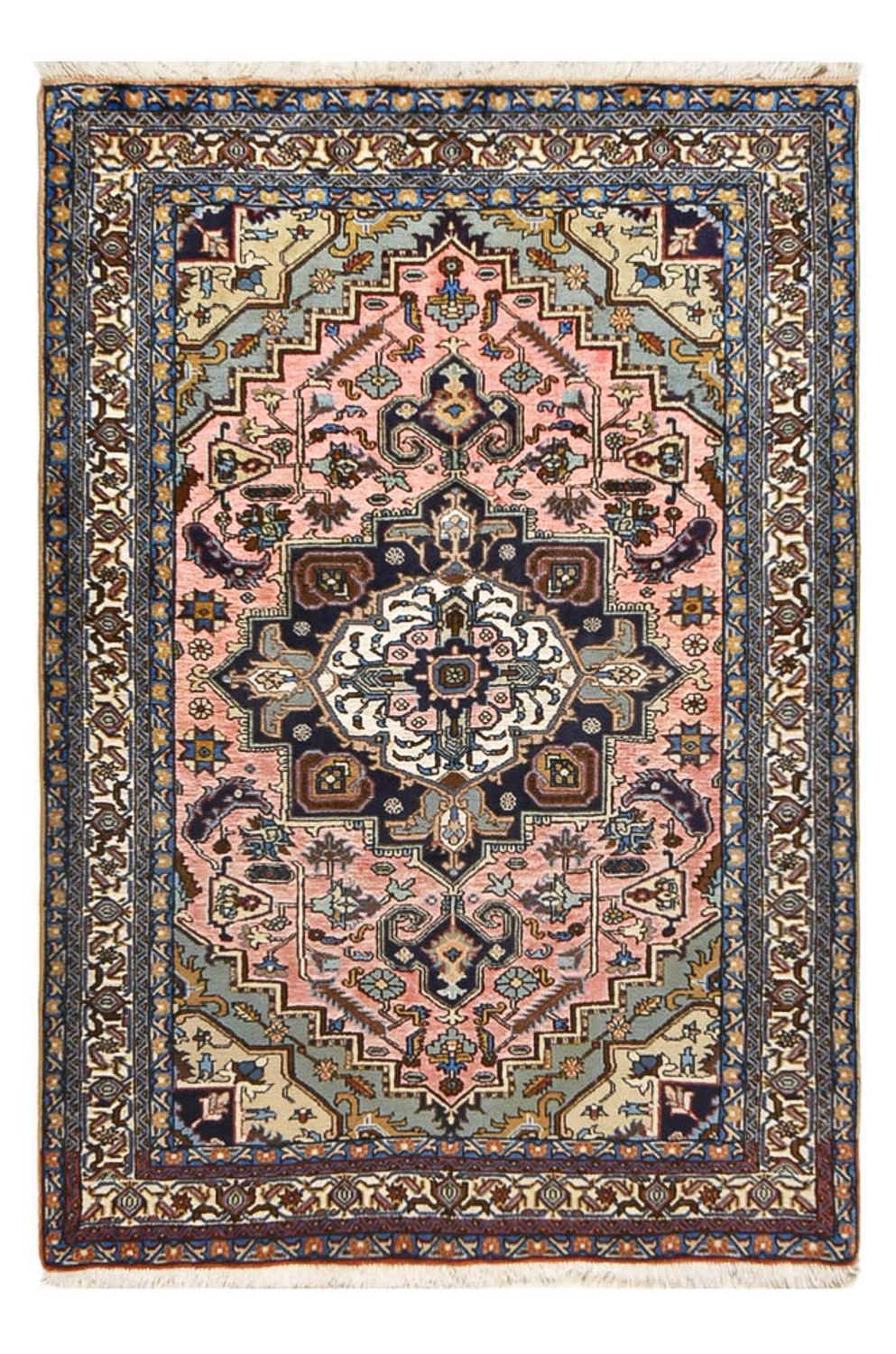 Tapis persan - Nomadic - 196 x 133 cm - rouge clair