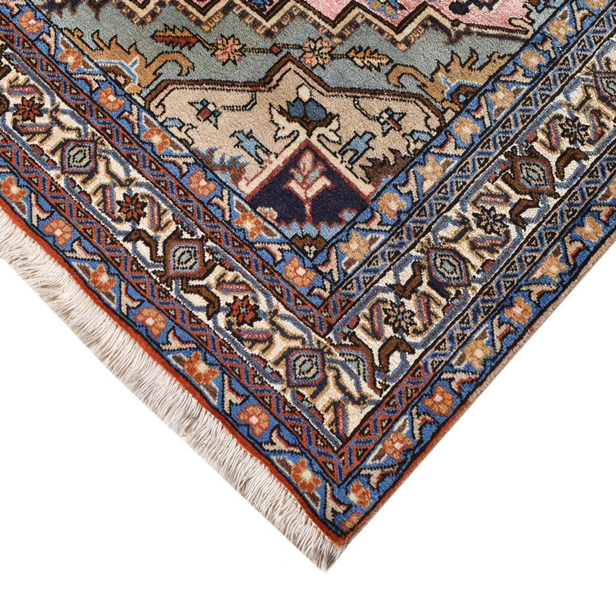 Tapis persan - Nomadic - 196 x 133 cm - rouge clair