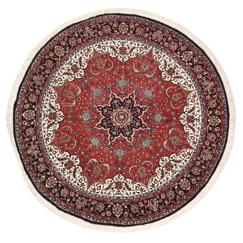 Tapis persan - Bidjar ronde  - 150 x 150 cm - rouge