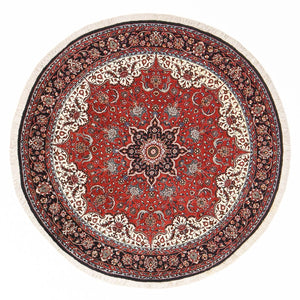Tapis persan - Bidjar ronde  - 150 x 150 cm - rouge