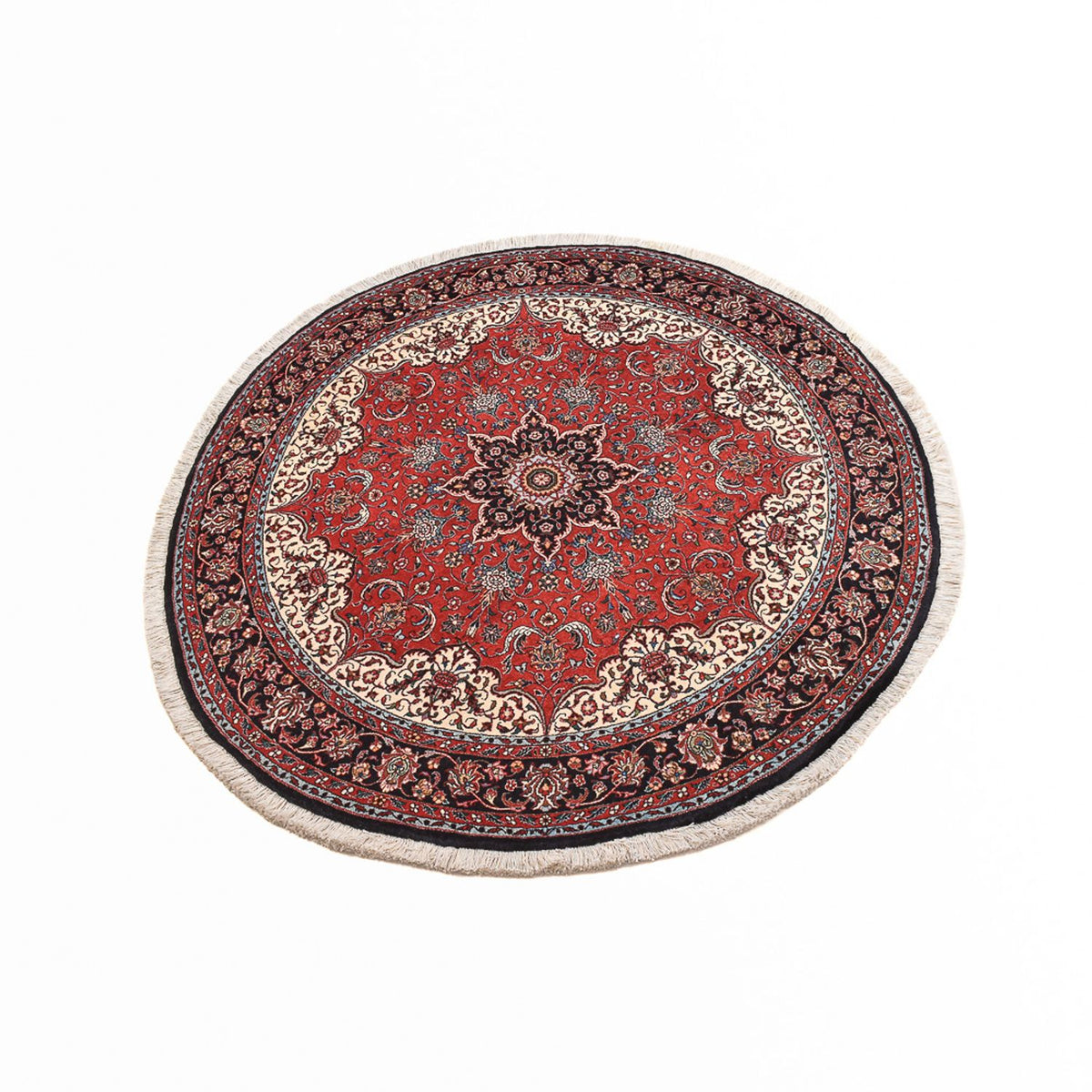 Tapis persan - Bidjar ronde  - 150 x 150 cm - rouge