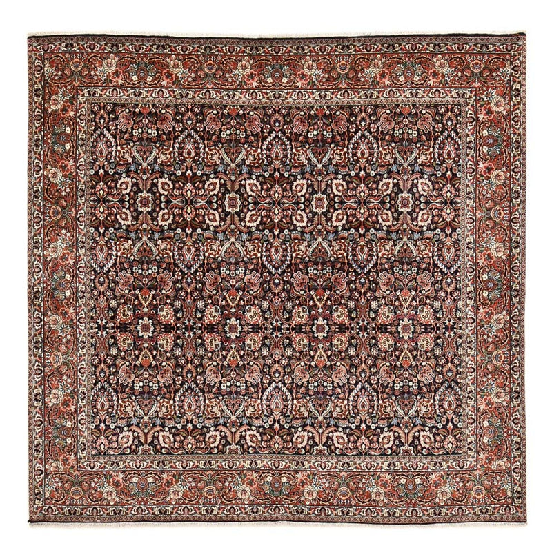 Tapis persan - Bidjar carré  - 252 x 252 cm - rouille