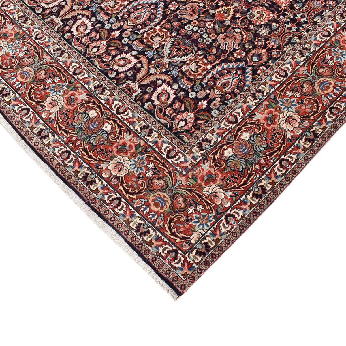 Tapis persan - Bidjar carré  - 252 x 252 cm - rouille