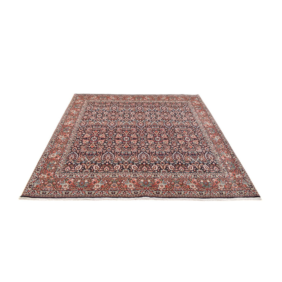 Tapis persan - Bidjar carré  - 252 x 252 cm - rouille