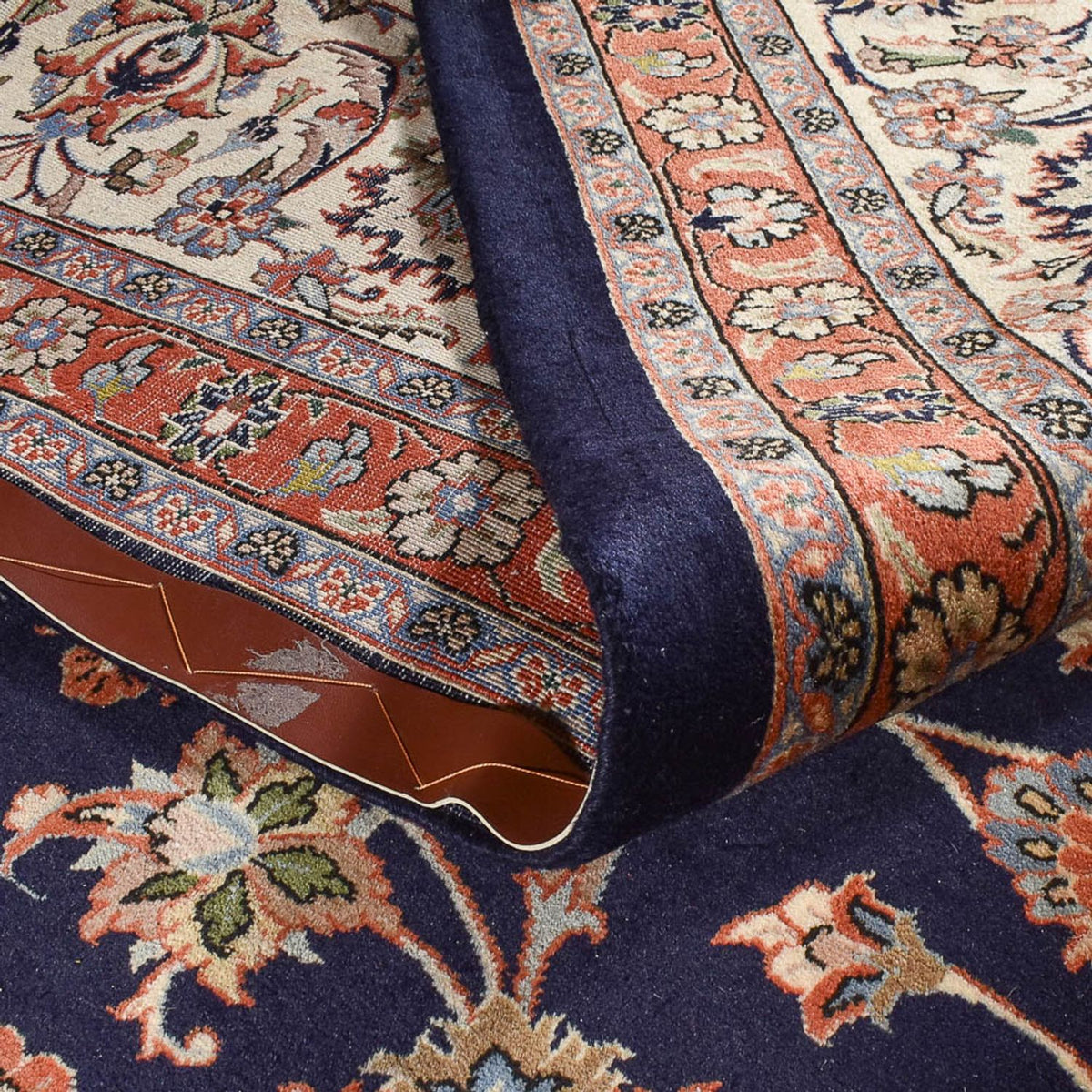 Tapis persan - Classique - Royal - 388 x 300 cm - bleu foncé