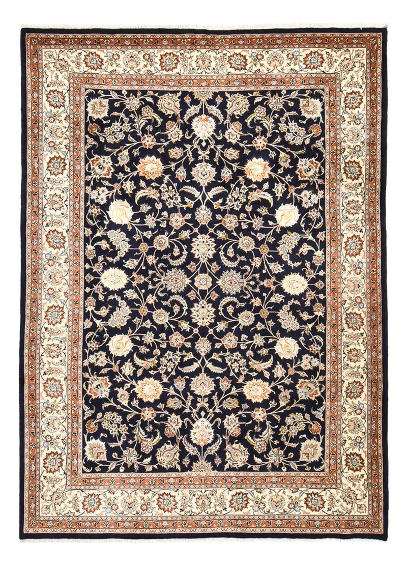 Tapis persan - Classique - Royal - 349 x 248 cm - bleu foncé