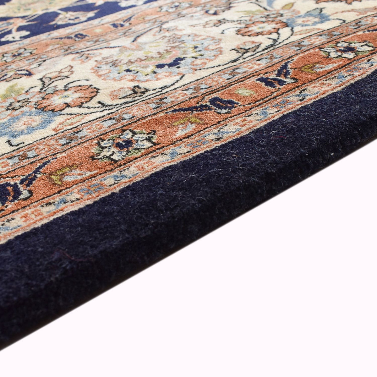 Tapis persan - Classique - Royal - 349 x 248 cm - bleu foncé