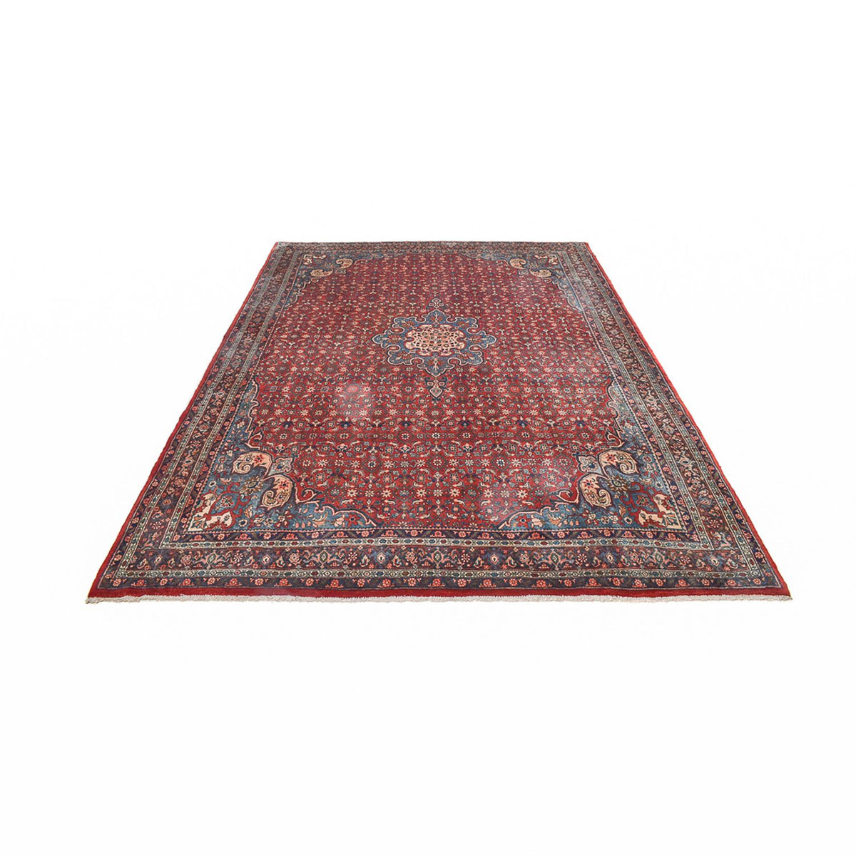 Tapis persan - Bidjar - 300 x 221 cm - rouge clair