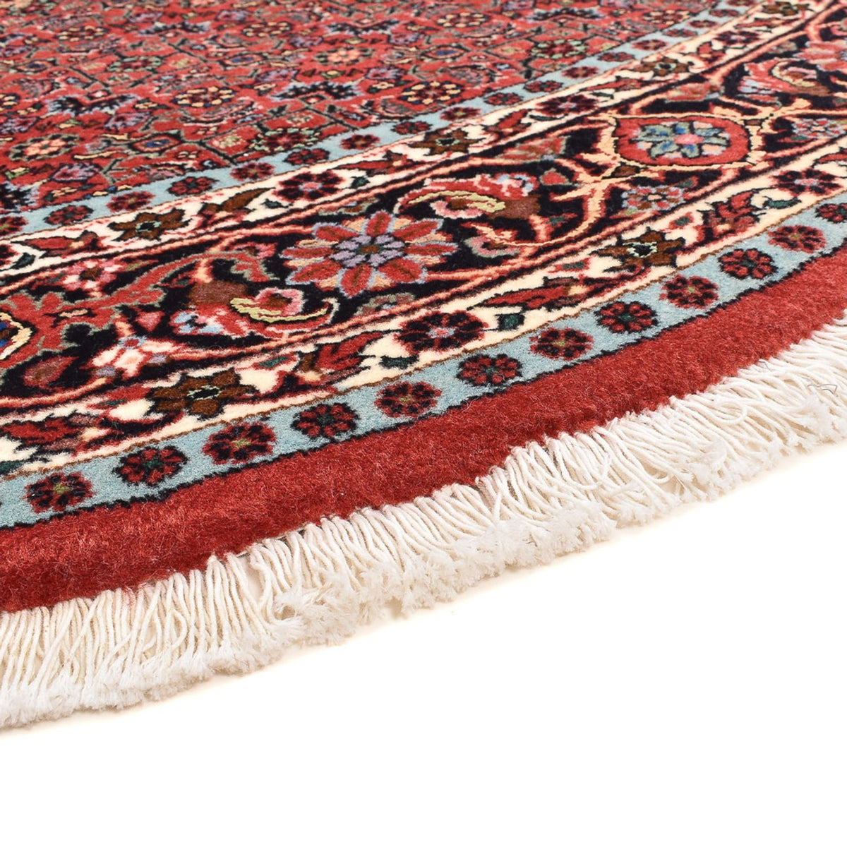 Tapis persan - Bidjar ronde  - 150 x 150 cm - rouge foncé