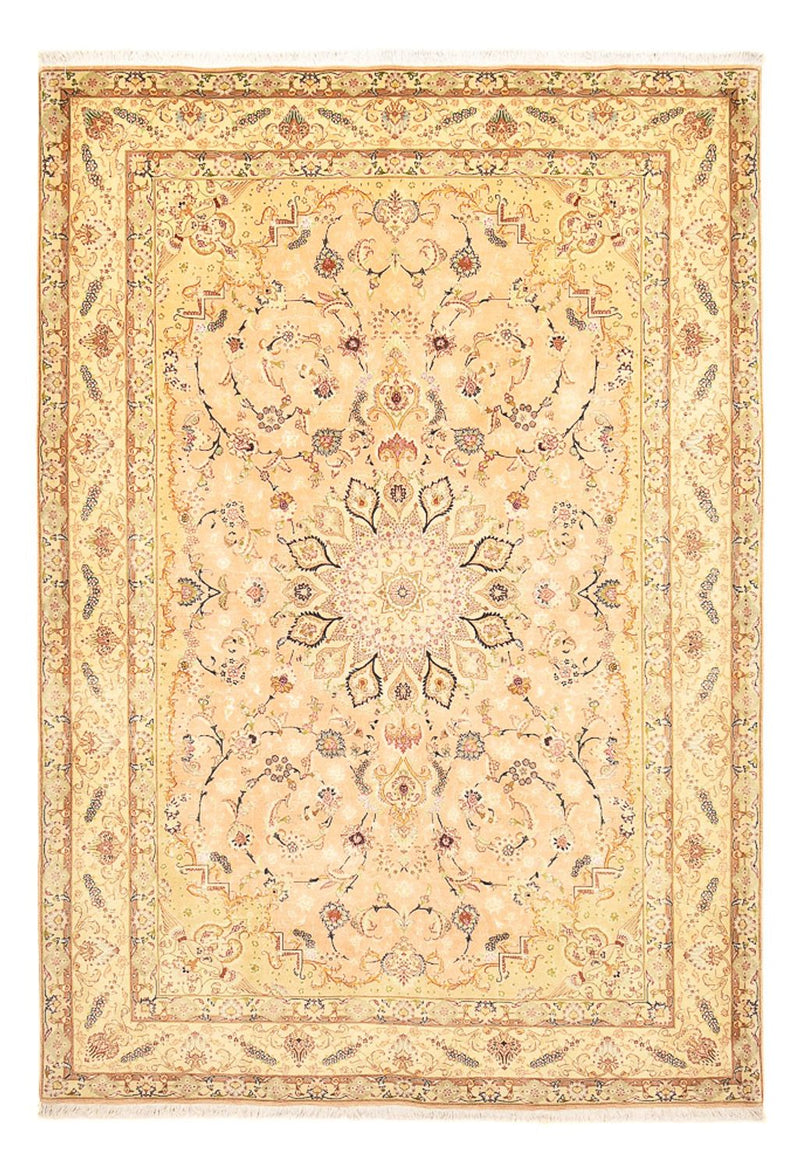 Tapis persan - Tabriz - Royal - 294 x 203 cm - jaune