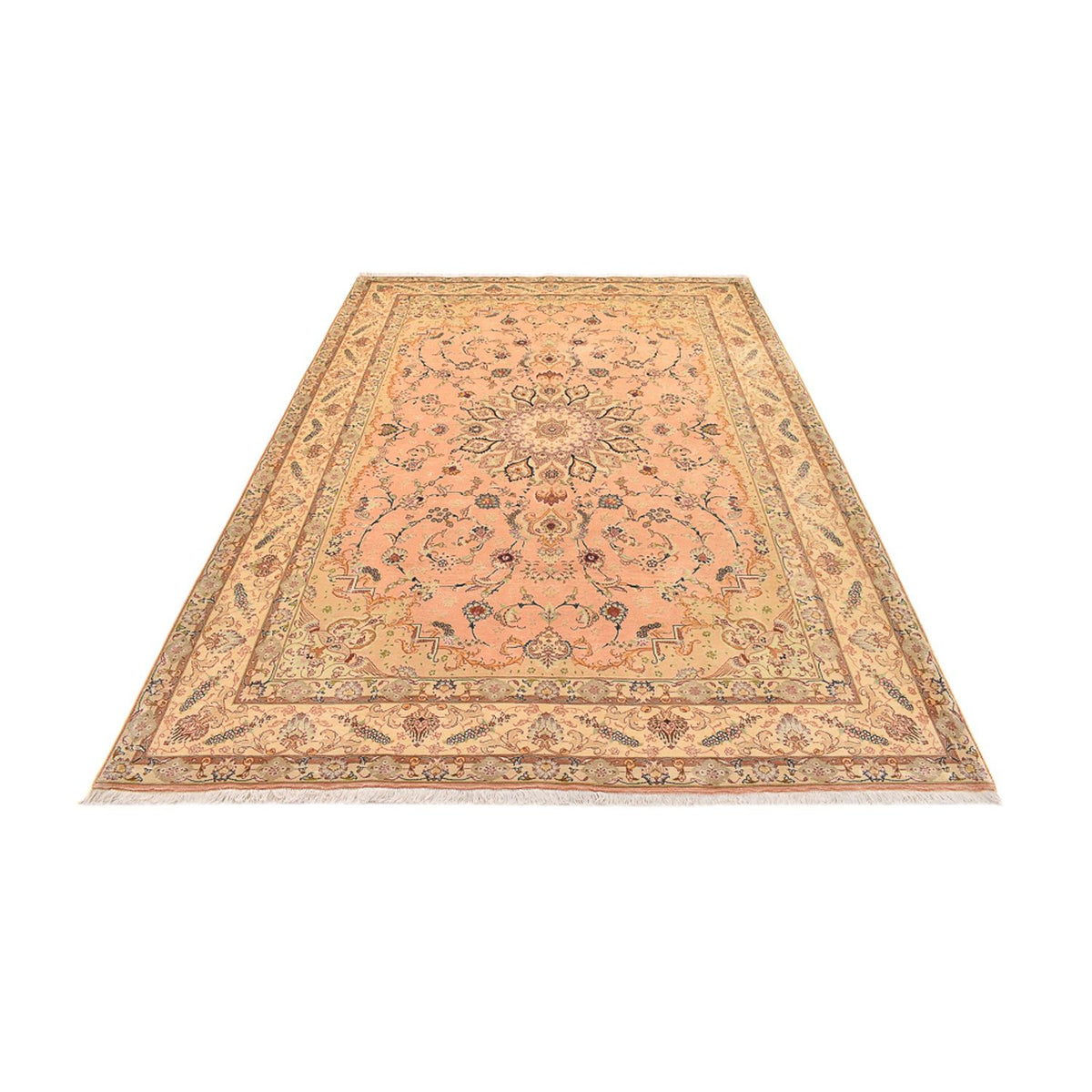 Tapis persan - Tabriz - Royal - 294 x 203 cm - jaune