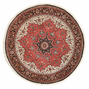 Tapis persan - Bidjar ronde  - 150 x 150 cm - rouge