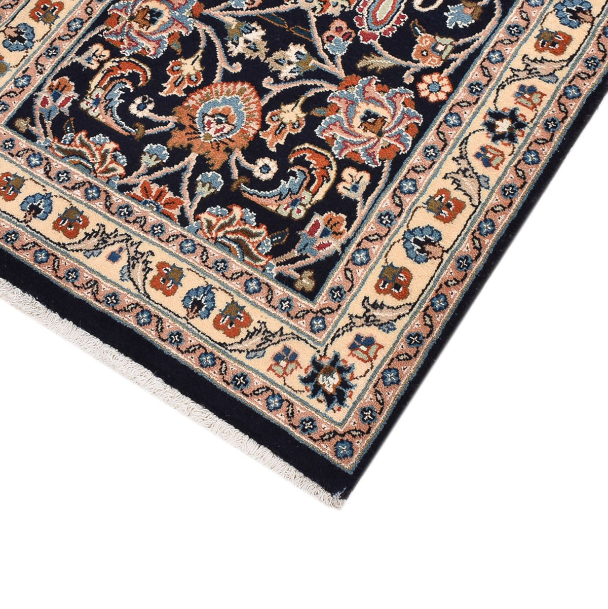 Tapis de couloir Tapis persan - Classique - 298 x 75 cm - bleu foncé
