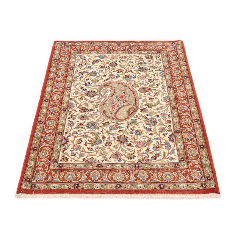 Tapis persan - Ghom - Royal - 162 x 109 cm - beige