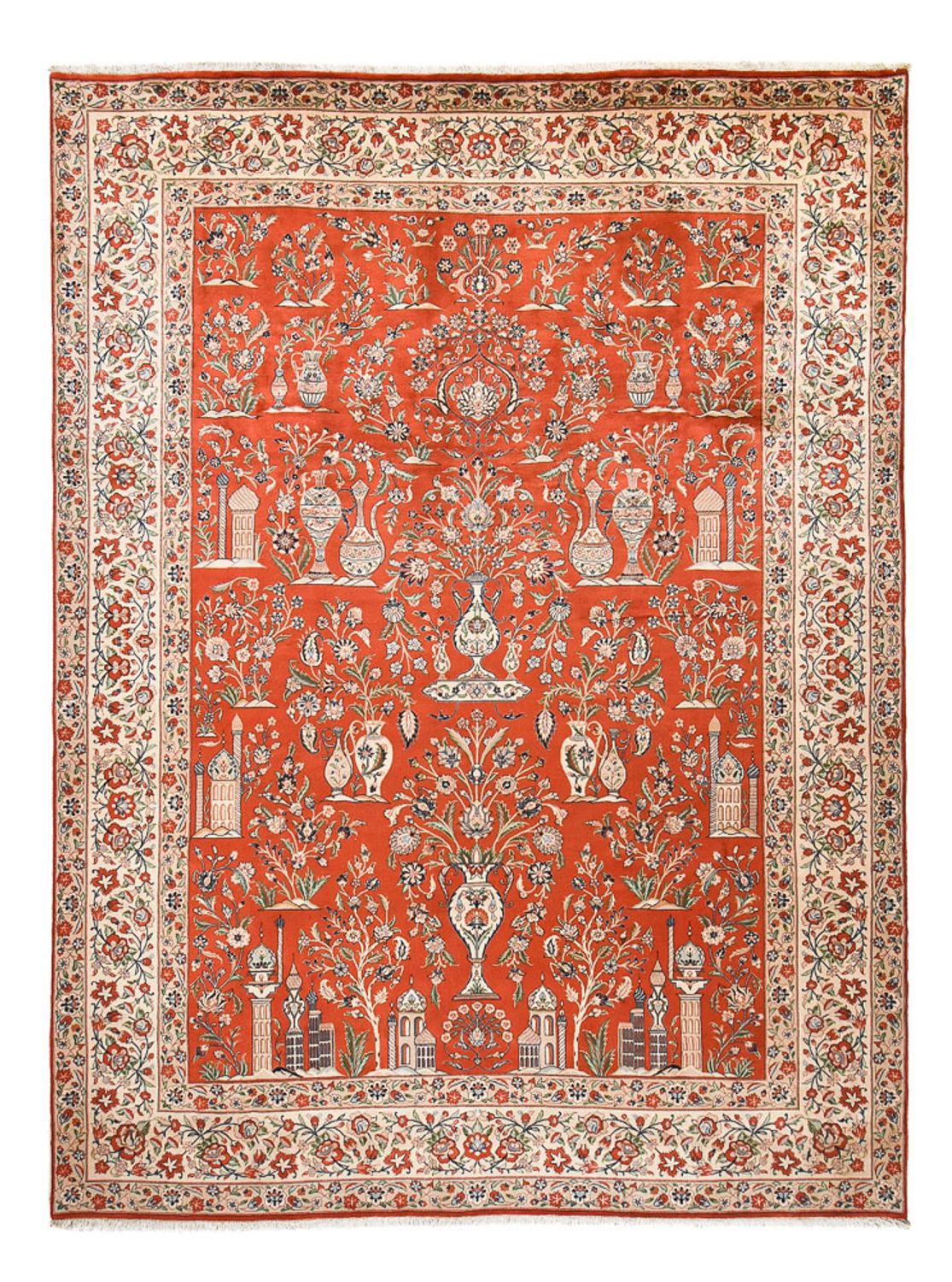 Tapis persan - Classique - Royal - 402 x 296 cm - rouge