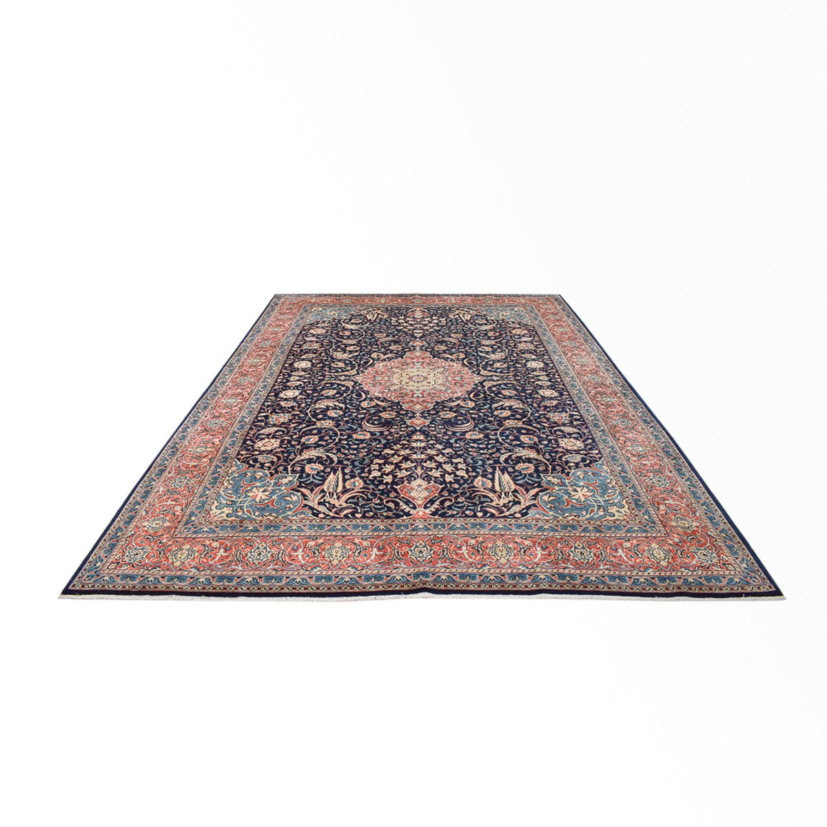 Tapis persan - Classique - 400 x 281 cm - bleu foncé
