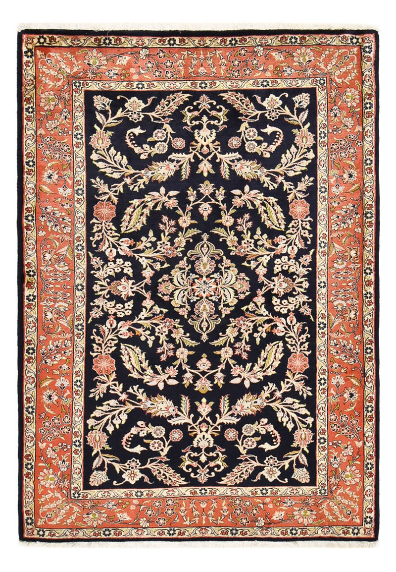 Tapis persan - Classique - 203 x 142 cm - bleu foncé