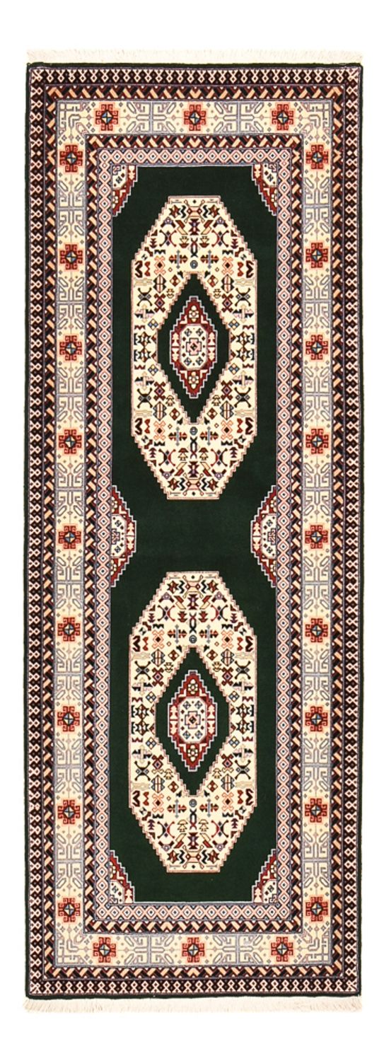 Tapis de couloir Tapis persan - Tabriz - Royal - 202 x 74 cm - bleu foncé