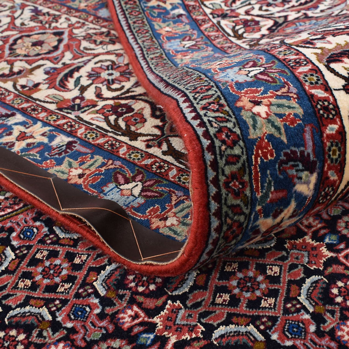 Tapis persan - Bidjar - 410 x 304 cm - rouge bordeaux