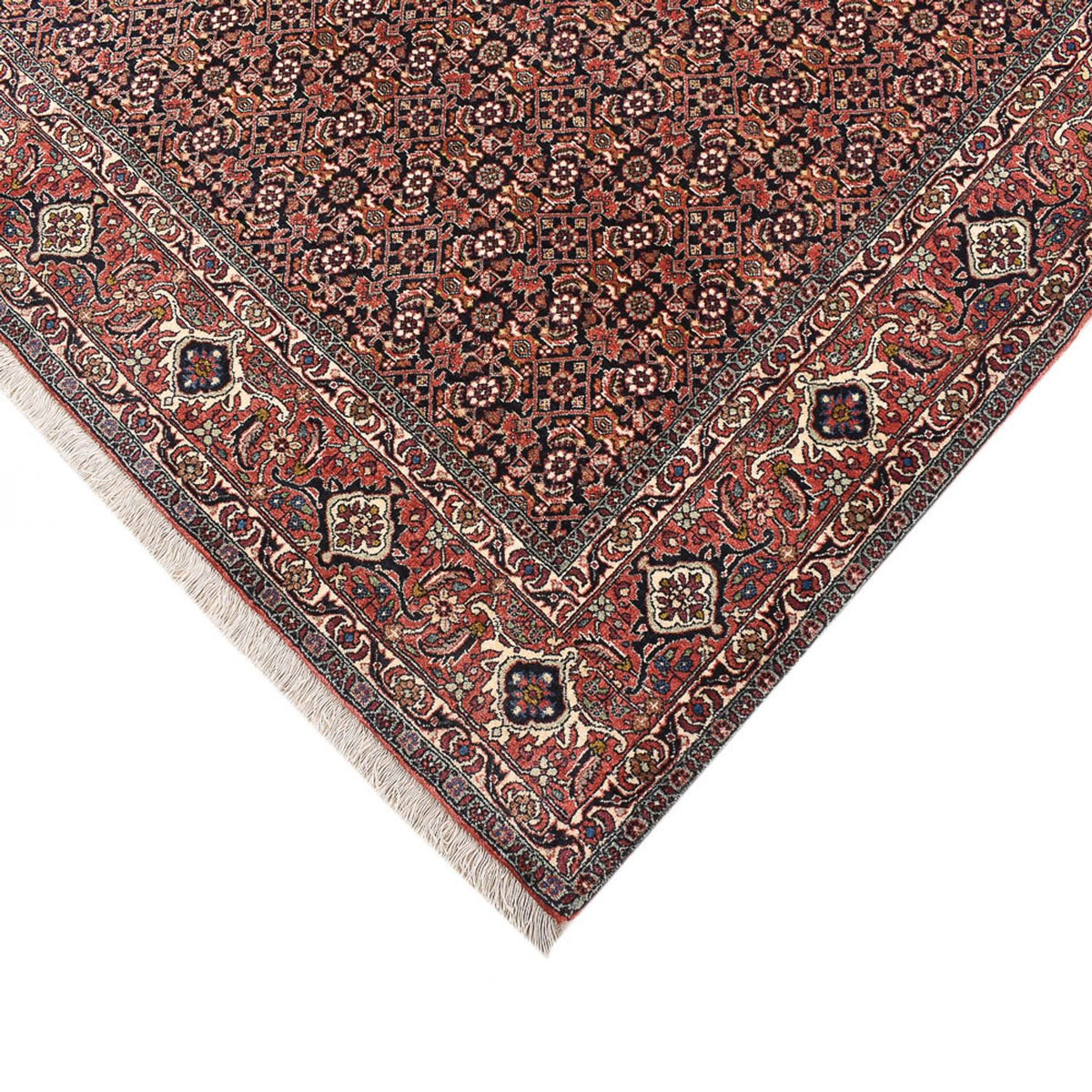 Tapis persan - Bidjar carré - 204 x 203 cm - rouille