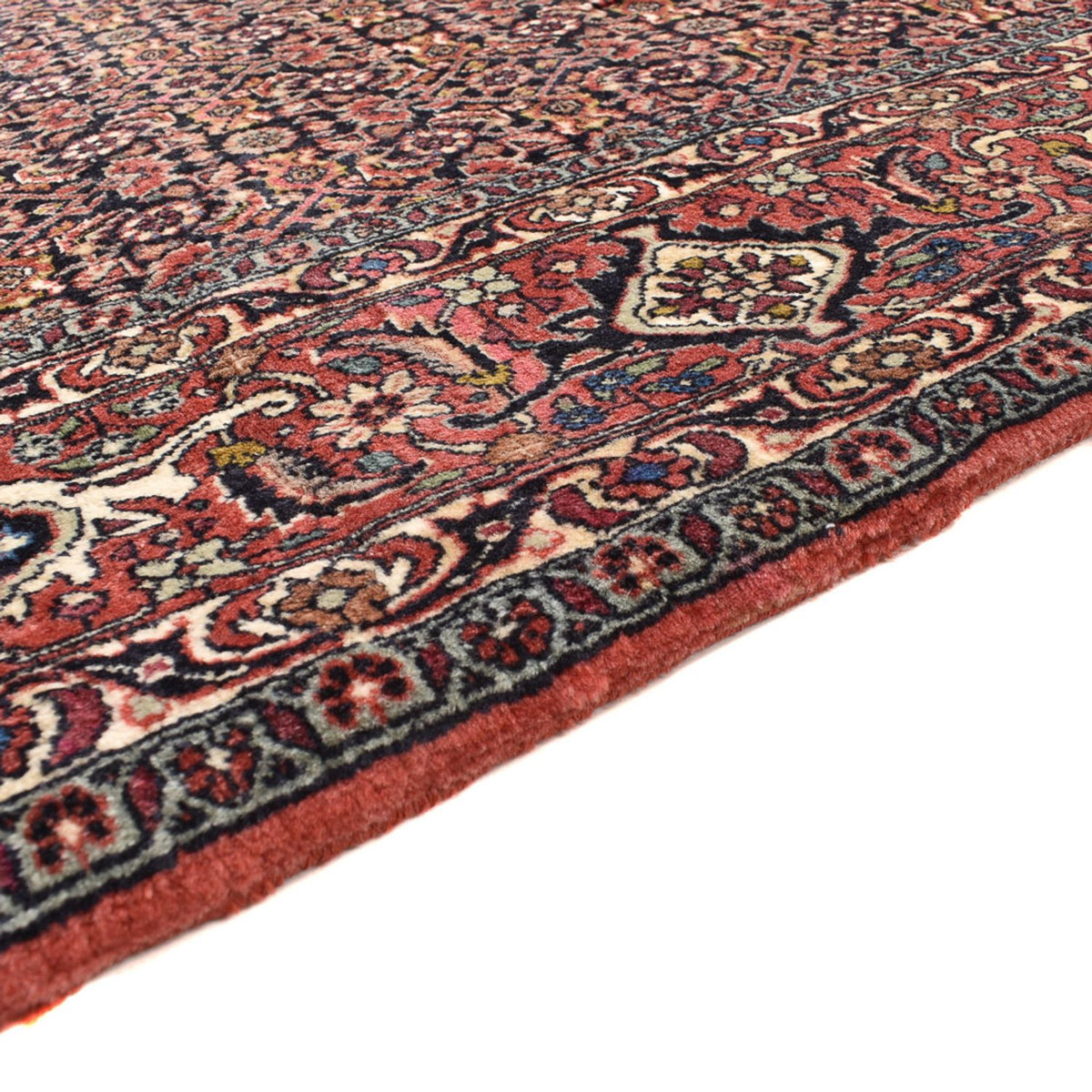 Tapis persan - Bidjar carré - 204 x 203 cm - rouille