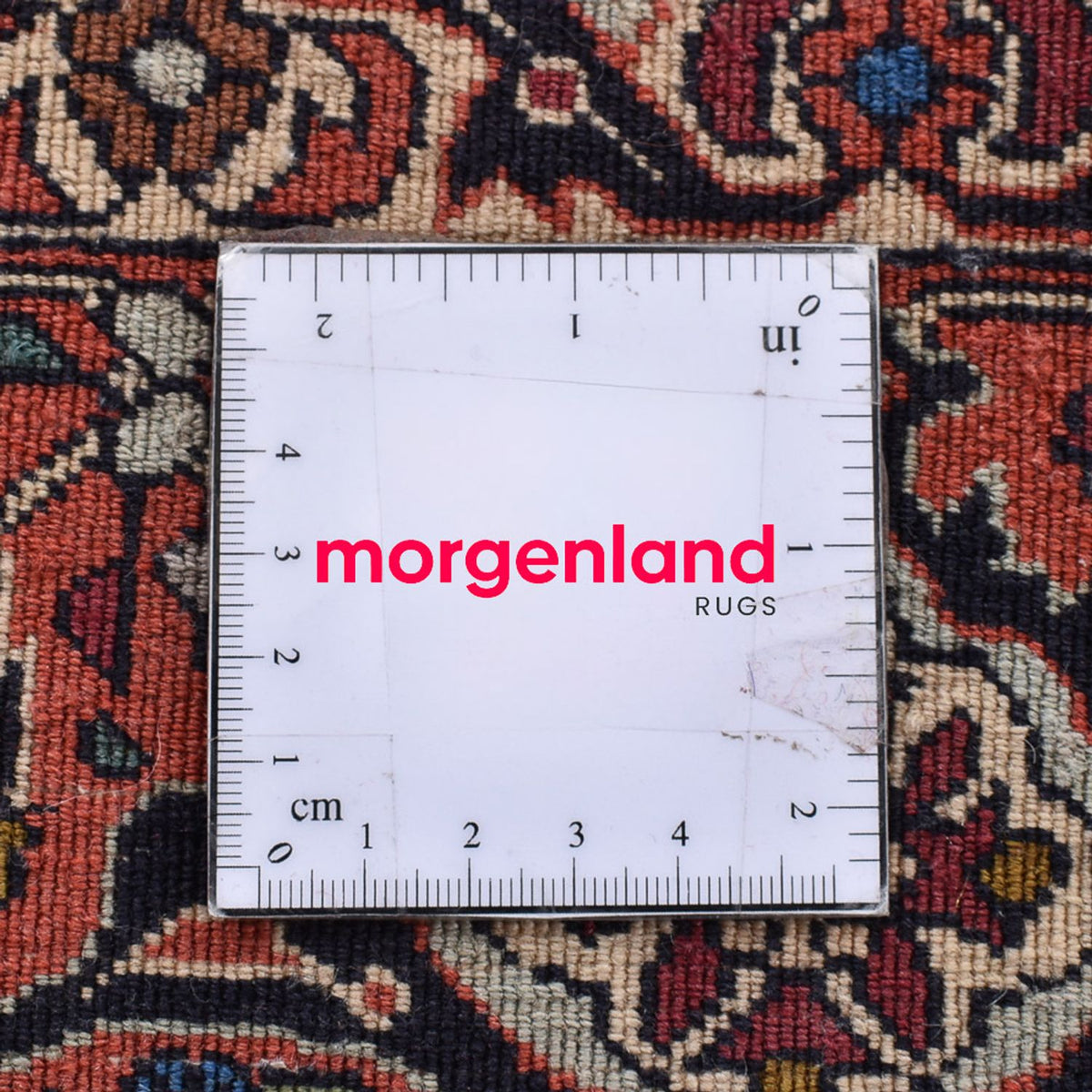 Tapis persan - Bidjar carré - 204 x 203 cm - rouille