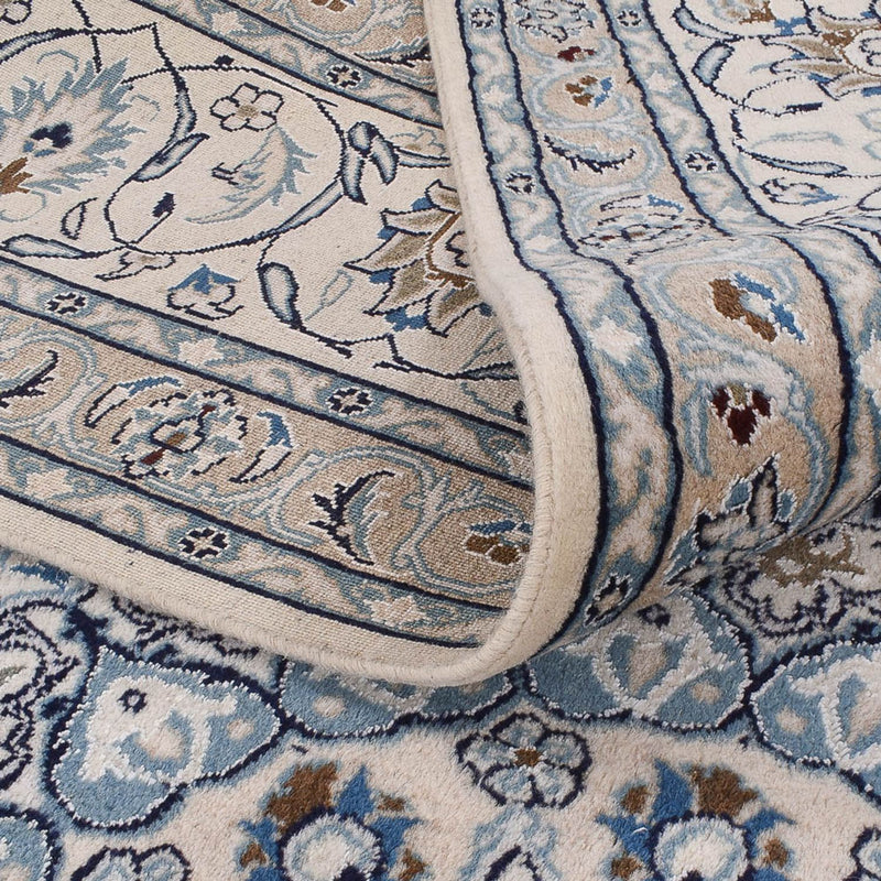 Tapis persan - Nain - 410 x 294 cm - bleu foncé