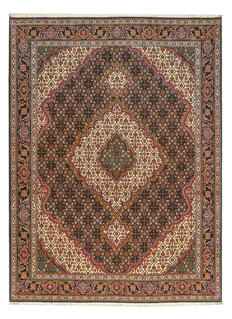 Tapis persan - Tabriz - Royal - 201 x 150 cm - marron