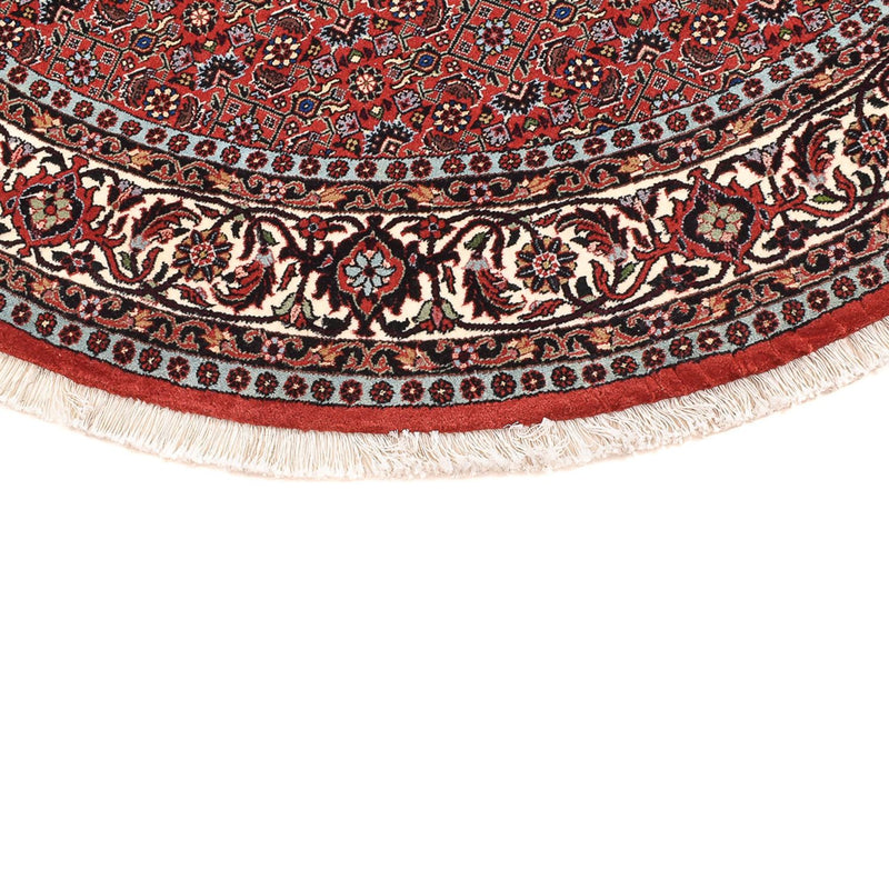 Tapis persan - Bidjar ronde  - 150 x 150 cm - rouge foncé