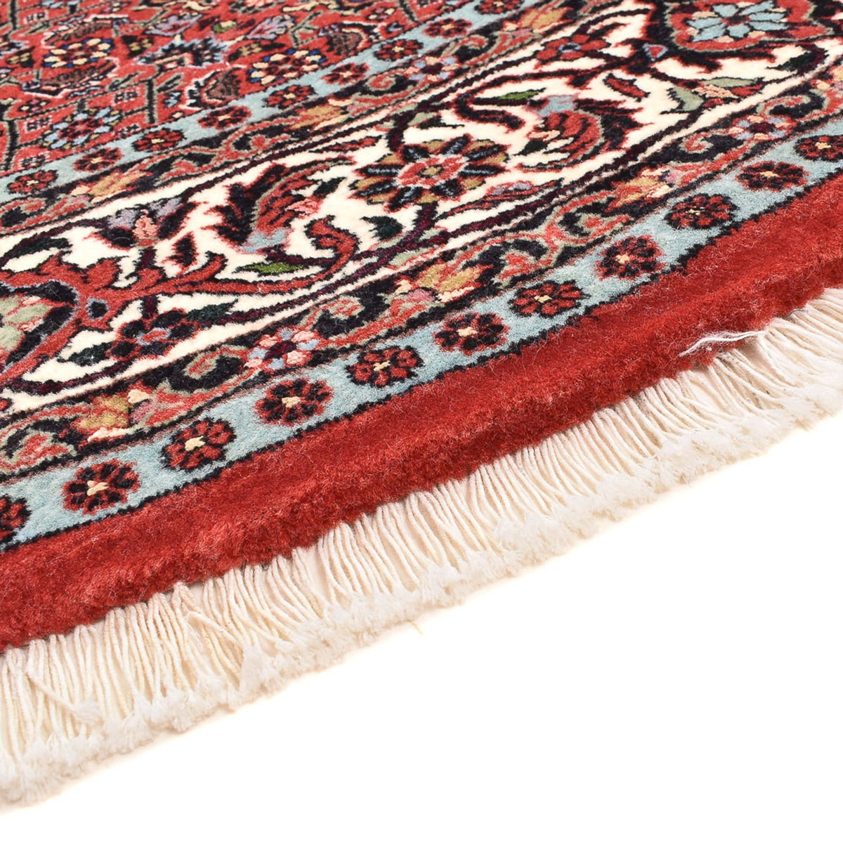 Tapis persan - Bidjar ronde  - 150 x 150 cm - rouge foncé
