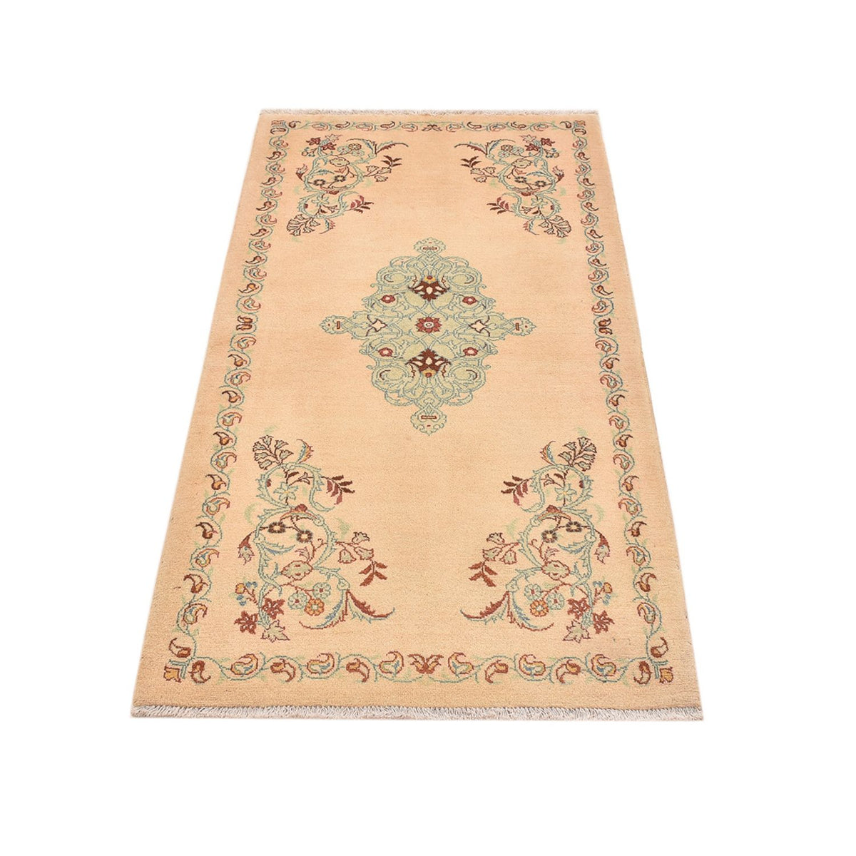 Tapis persan - Keshan - 158 x 75 cm - beige
