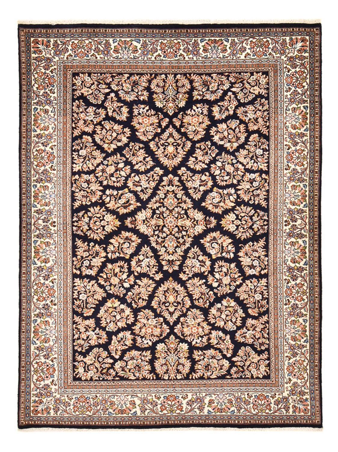 Tapis persan - Classique - 239 x 174 cm - bleu foncé