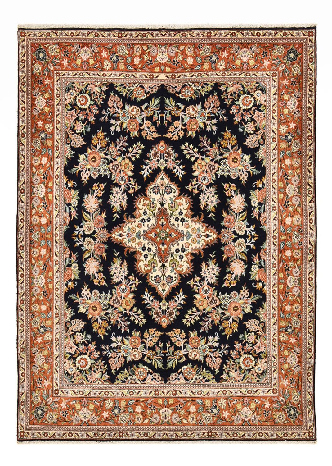 Tapis persan - Classique - 240 x 175 cm - bleu foncé