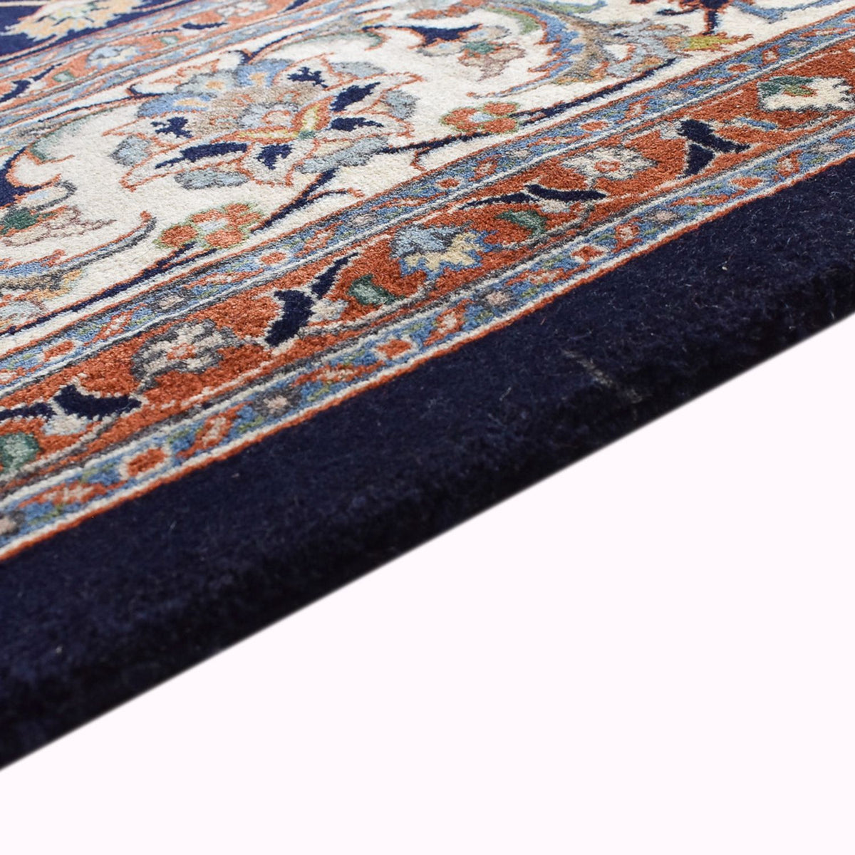 Tapis persan - Classique - Royal - 341 x 252 cm - bleu foncé