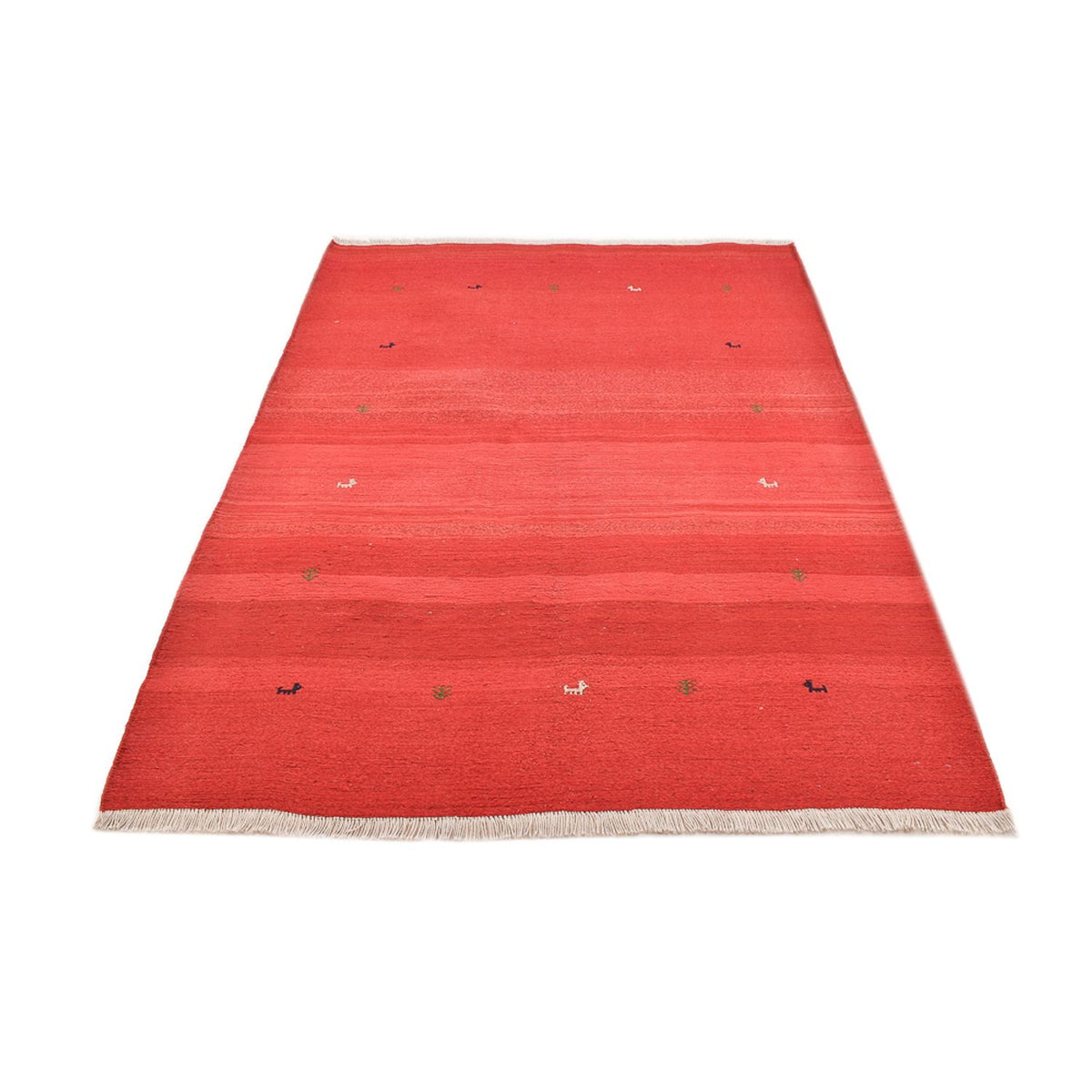 Tapis Gabbeh - Persan - 227 x 174 cm - rouge