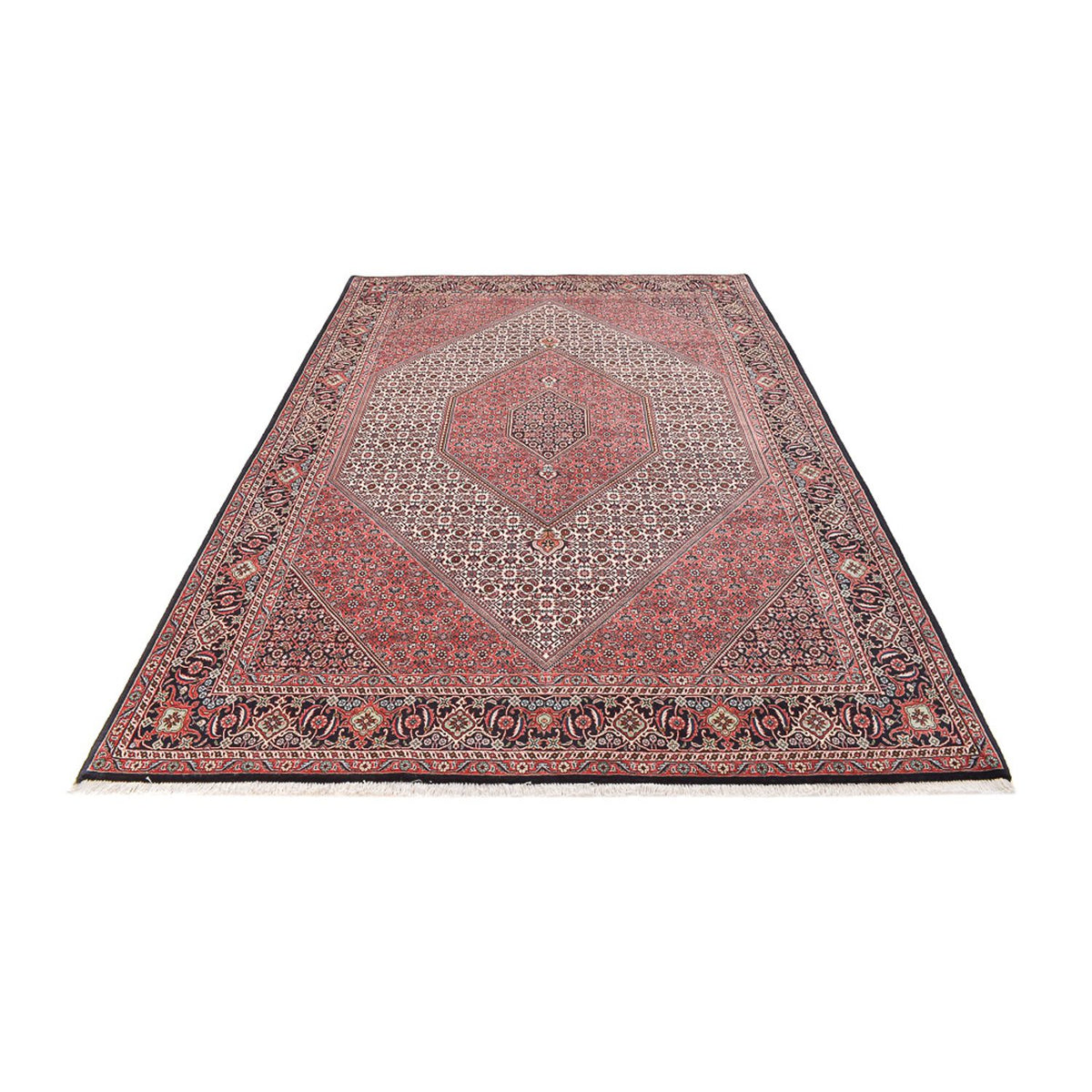 Tapis persan - Bidjar - 303 x 201 cm - rouge bordeaux