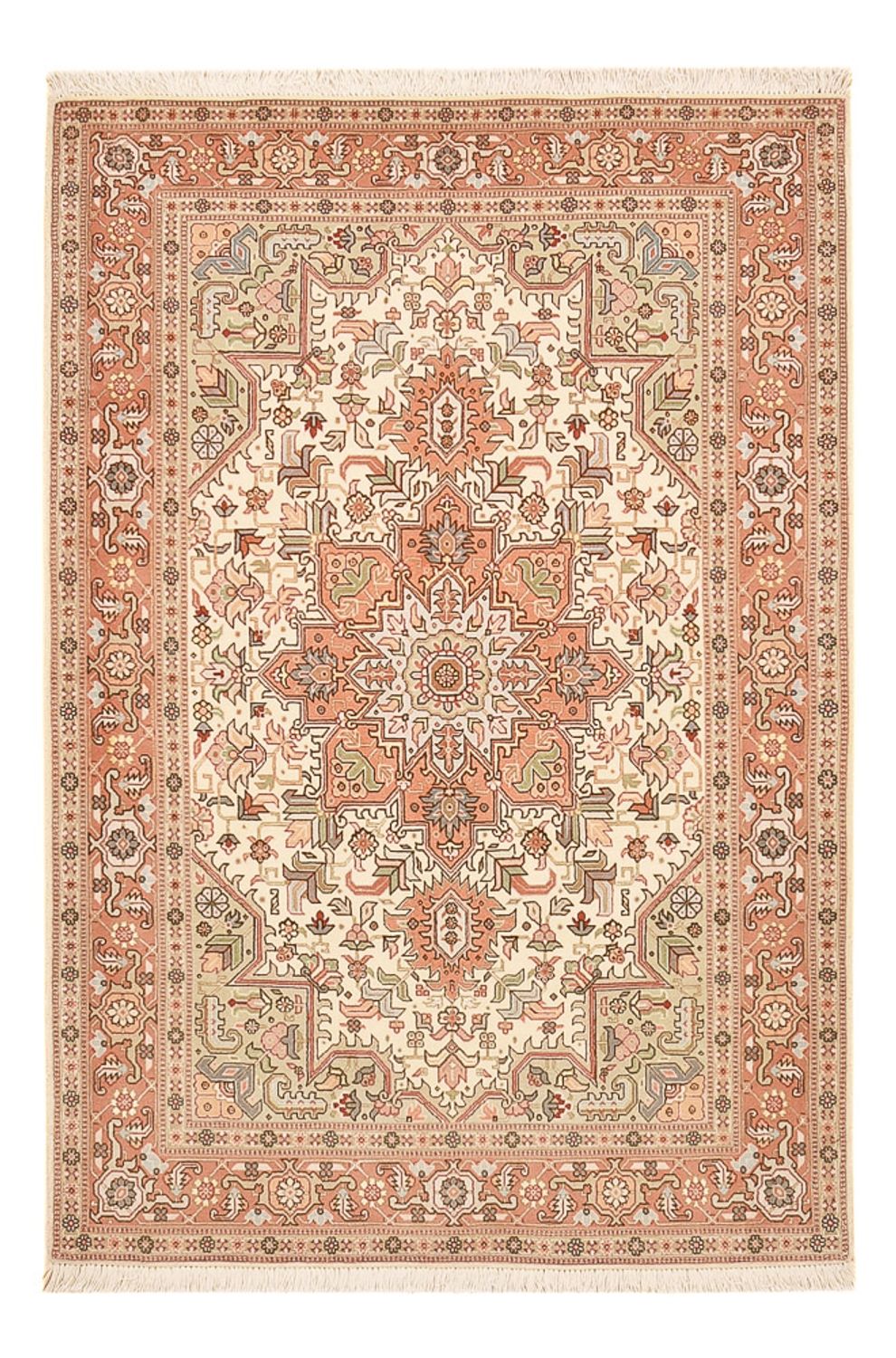Tapis persan - Tabriz - Royal - 159 x 102 cm - rouge clair