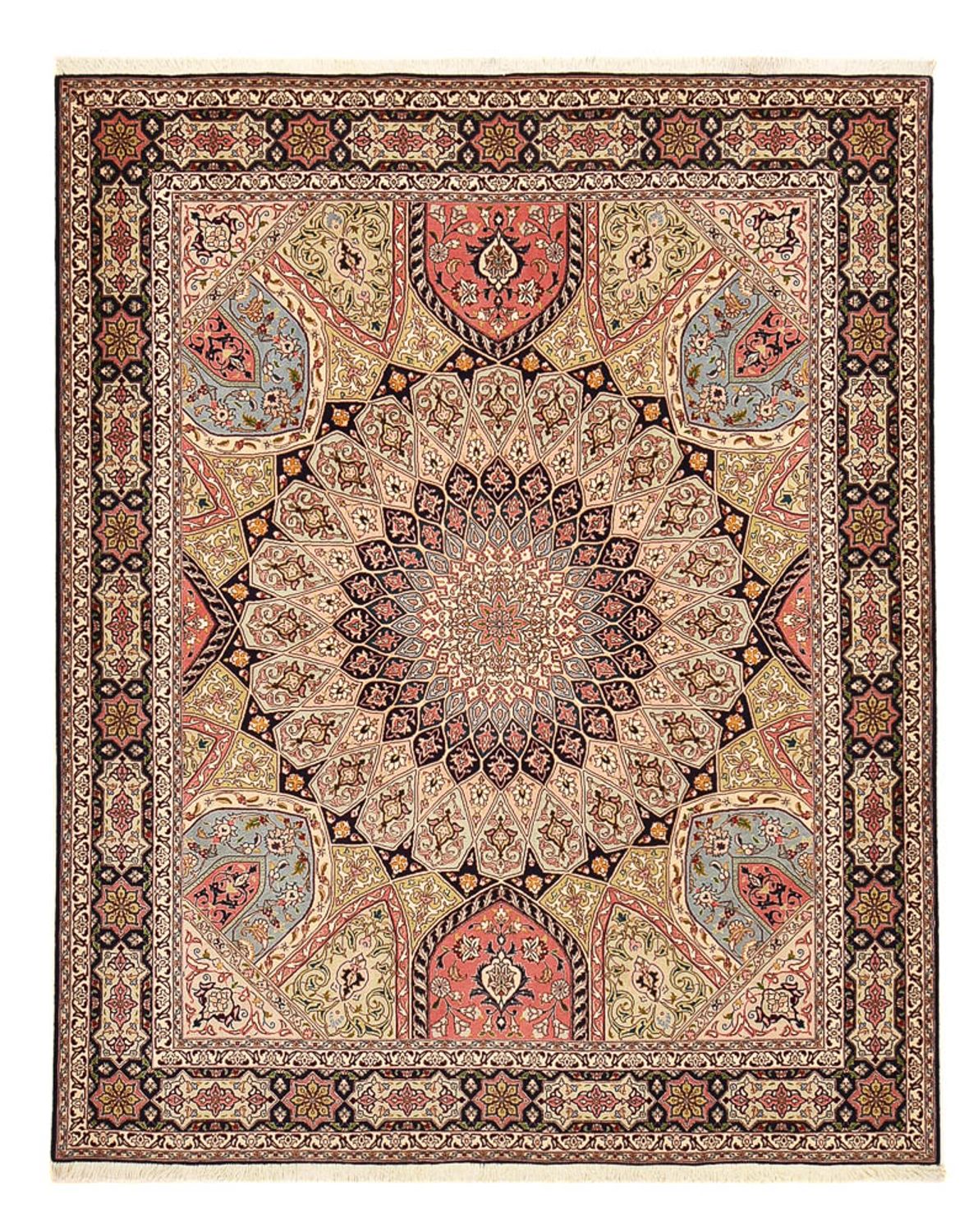 Tapis persan - Tabriz - Royal - 250 x 208 cm - beige foncé