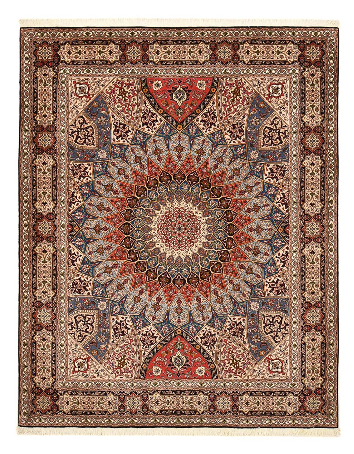 Tapis persan - Tabriz - Royal - 255 x 205 cm - beige foncé