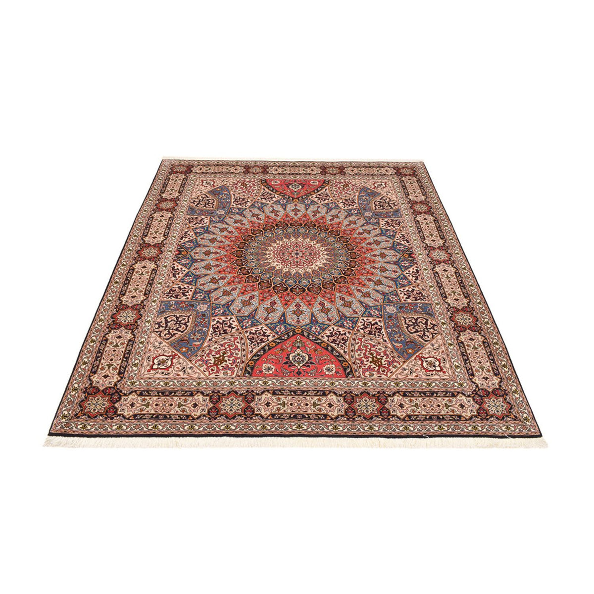 Tapis persan - Tabriz - Royal - 255 x 205 cm - beige foncé