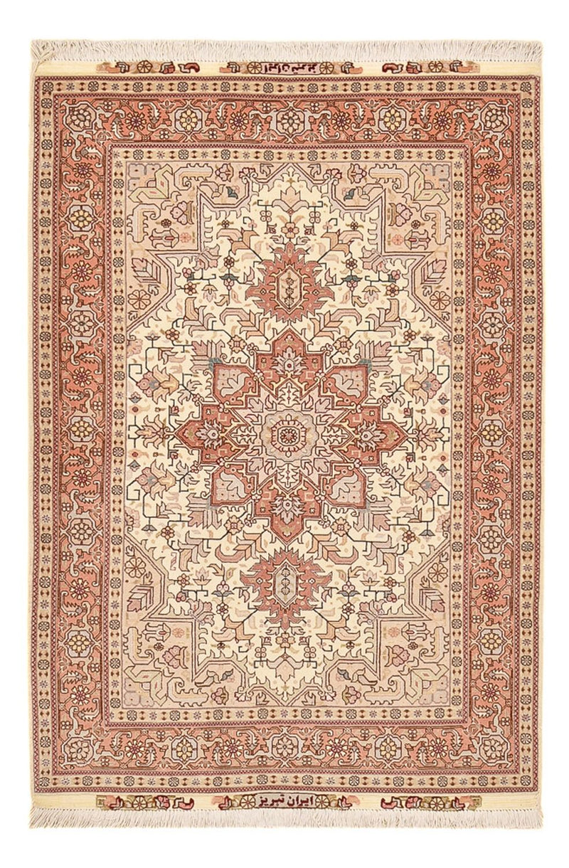 Tapis persan - Tabriz - Royal - 161 x 105 cm - rouge clair