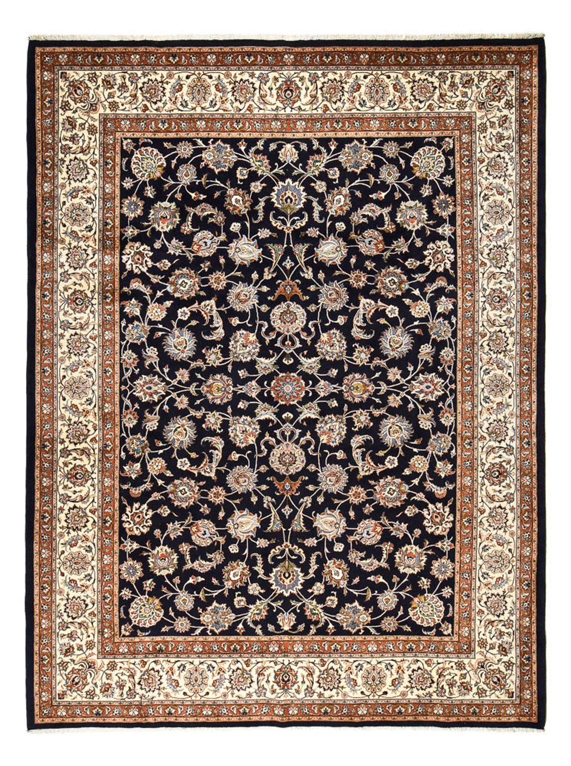 Tapis persan - Classique - Royal - 403 x 298 cm - bleu foncé